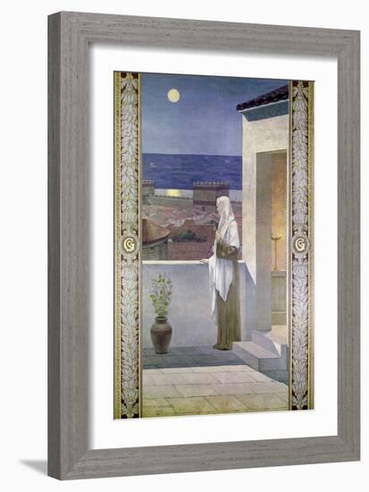 St. Genevieve Watches over the Sleeping City of Paris, 1898-Pierre Puvis de Chavannes-Framed Giclee Print