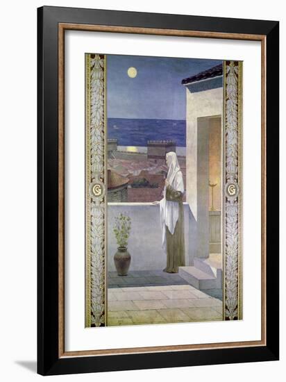 St. Genevieve Watches over the Sleeping City of Paris, 1898-Pierre Puvis de Chavannes-Framed Giclee Print