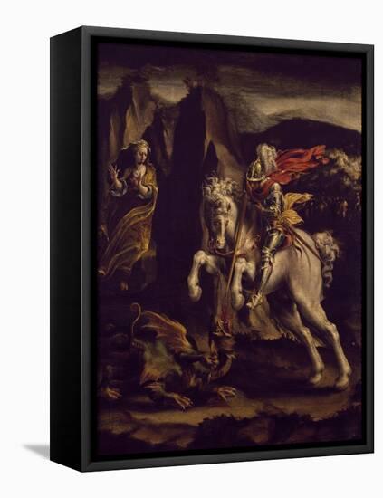 St George and Dragon, 1565-1570-Lelio Orsi-Framed Premier Image Canvas