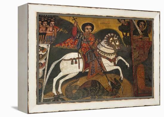 St George and Dragon-null-Framed Premier Image Canvas