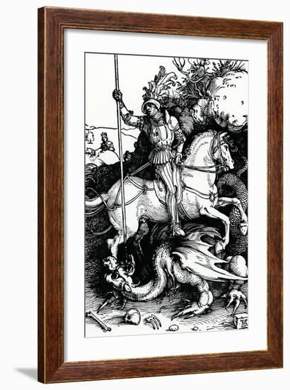 St. George and the Dragon, 1504-Albrecht Dürer-Framed Giclee Print