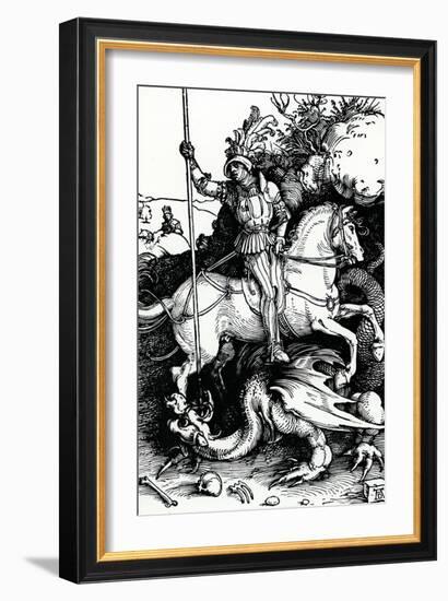 St. George and the Dragon, 1504-Albrecht Dürer-Framed Giclee Print