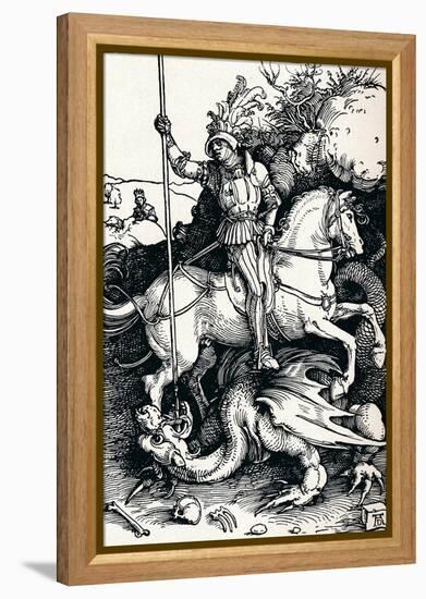 St George and the Dragon, 1505-Albrecht Dürer-Framed Premier Image Canvas