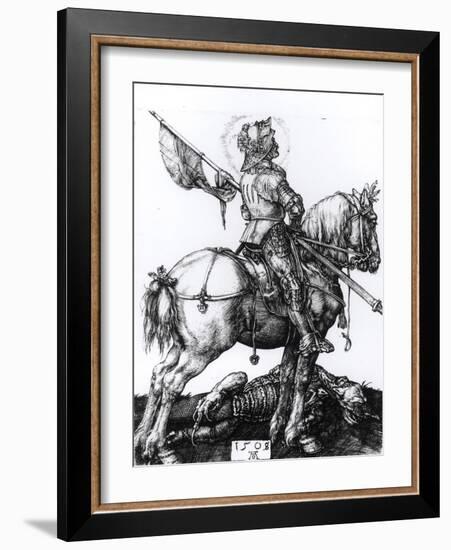 St. George and the Dragon, 1508-Albrecht Dürer-Framed Giclee Print