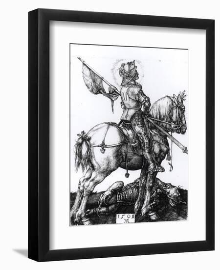 St. George and the Dragon, 1508-Albrecht Dürer-Framed Giclee Print