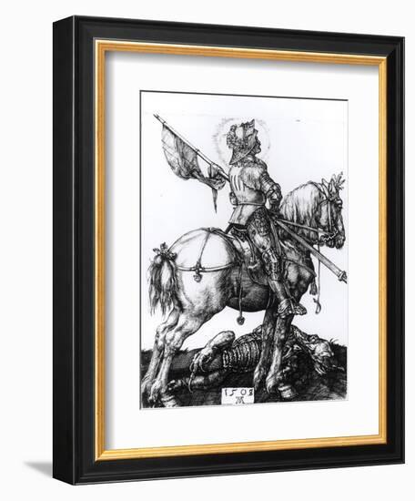 St. George and the Dragon, 1508-Albrecht Dürer-Framed Giclee Print