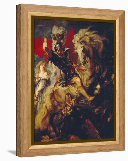 St. George and the Dragon, 1606/10-Peter Paul Rubens-Framed Premier Image Canvas