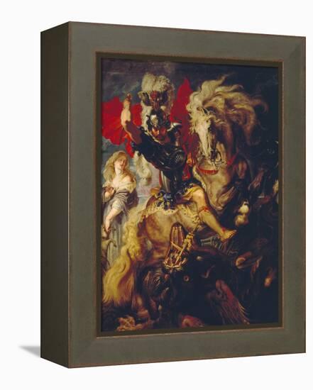 St. George and the Dragon, 1606/10-Peter Paul Rubens-Framed Premier Image Canvas