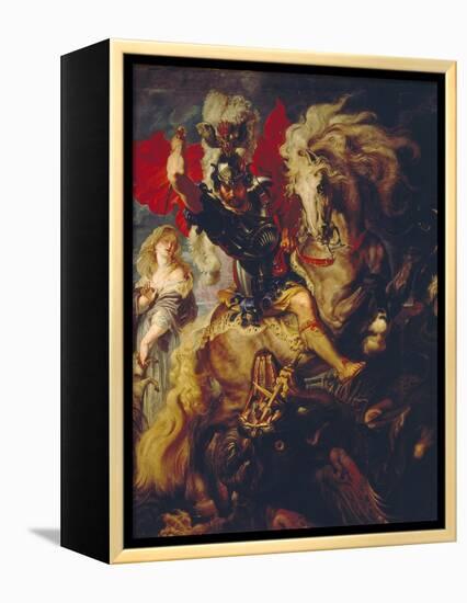 St. George and the Dragon, 1606/10-Peter Paul Rubens-Framed Premier Image Canvas