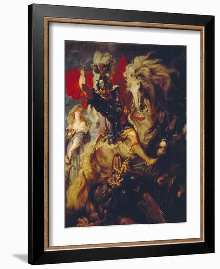 St. George and the Dragon, 1606/10-Peter Paul Rubens-Framed Giclee Print