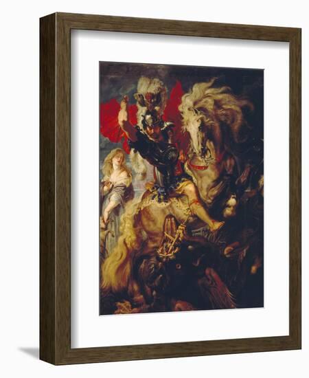 St. George and the Dragon, 1606/10-Peter Paul Rubens-Framed Giclee Print