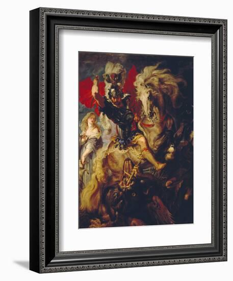 St. George and the Dragon, 1606/10-Peter Paul Rubens-Framed Giclee Print