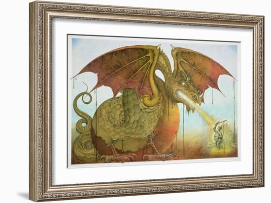 St George and the Dragon, 1979-Wayne Anderson-Framed Giclee Print