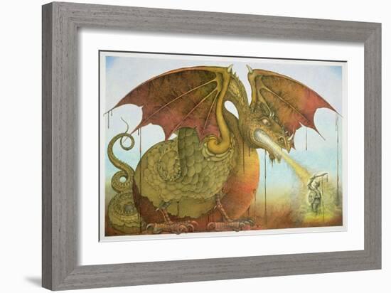 St George and the Dragon, 1979-Wayne Anderson-Framed Giclee Print
