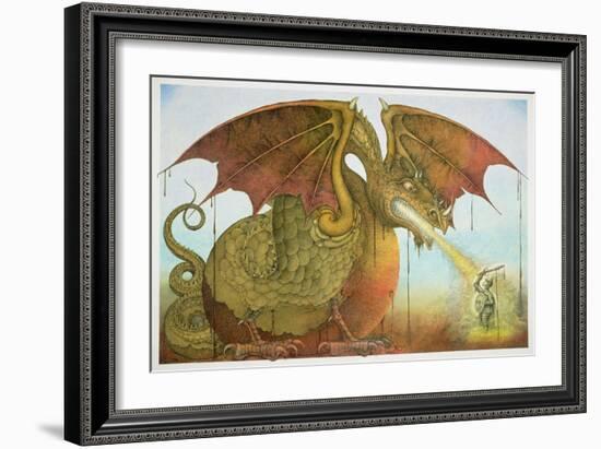 St George and the Dragon, 1979-Wayne Anderson-Framed Giclee Print