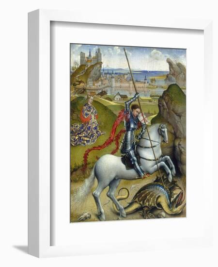 St. George and the Dragon, c.1432/1435-Rogier van der Weyden-Framed Giclee Print