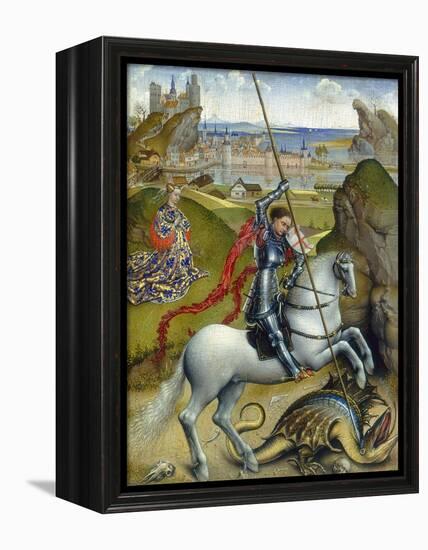 St. George and the Dragon, c.1432/1435-Rogier van der Weyden-Framed Premier Image Canvas