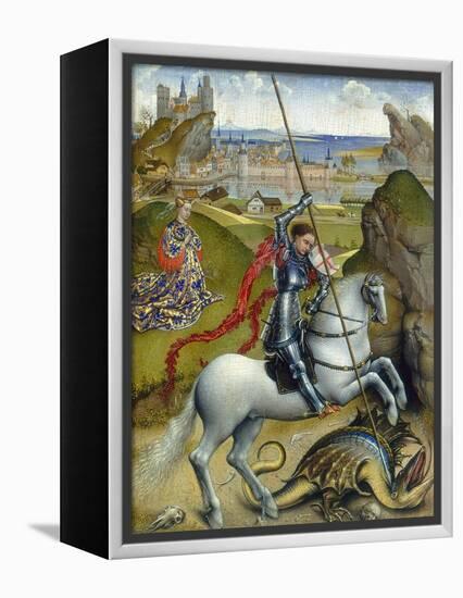 St. George and the Dragon, c.1432/1435-Rogier van der Weyden-Framed Premier Image Canvas