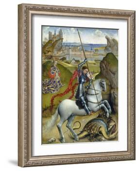 St. George and the Dragon, c.1432/1435-Rogier van der Weyden-Framed Giclee Print