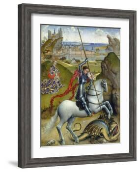 St. George and the Dragon, c.1432/1435-Rogier van der Weyden-Framed Giclee Print