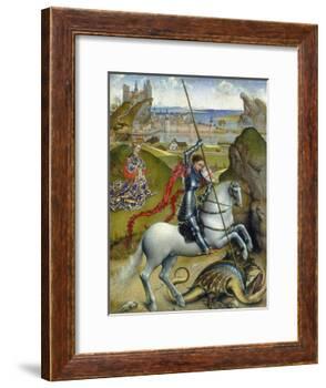 St. George and the Dragon, c.1432/1435-Rogier van der Weyden-Framed Giclee Print