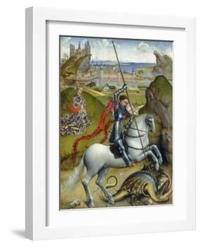 St. George and the Dragon, c.1432/1435-Rogier van der Weyden-Framed Giclee Print
