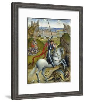 St. George and the Dragon, c.1432/1435-Rogier van der Weyden-Framed Giclee Print
