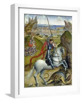 St. George and the Dragon, c.1432/1435-Rogier van der Weyden-Framed Giclee Print