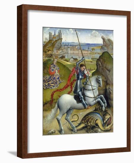 St. George and the Dragon, c.1432/1435-Rogier van der Weyden-Framed Giclee Print