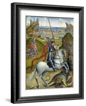 St. George and the Dragon, c.1432/1435-Rogier van der Weyden-Framed Giclee Print