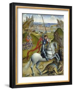 St. George and the Dragon, c.1432/1435-Rogier van der Weyden-Framed Giclee Print