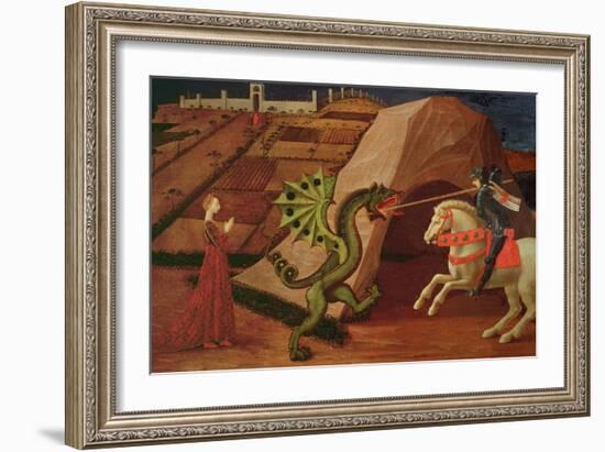 St. George and the Dragon, circa 1439-40-Paolo Uccello-Framed Giclee Print