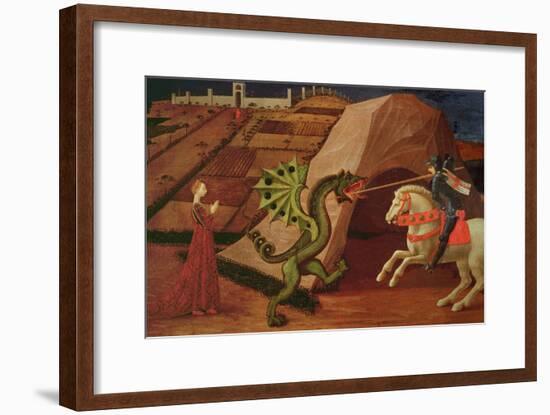 St. George and the Dragon, circa 1439-40-Paolo Uccello-Framed Giclee Print