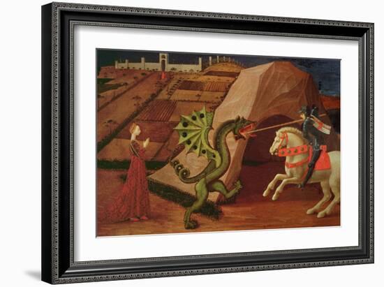 St. George and the Dragon, circa 1439-40-Paolo Uccello-Framed Giclee Print