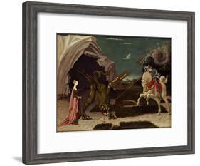 St. George and the Dragon, circa 1470-Paolo Uccello-Framed Giclee Print