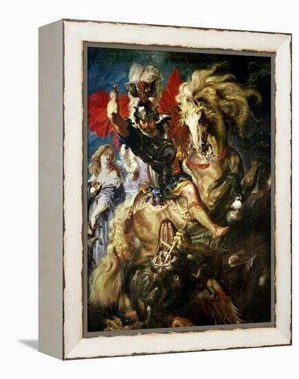 St. George and the Dragon, circa 1606-Peter Paul Rubens-Framed Premier Image Canvas
