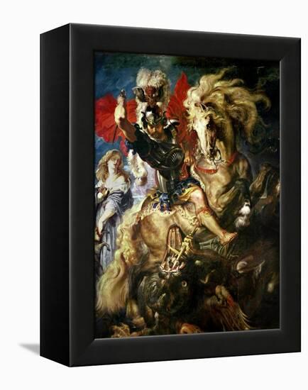 St. George and the Dragon, circa 1606-Peter Paul Rubens-Framed Premier Image Canvas