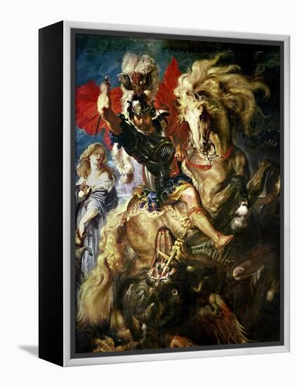 St. George and the Dragon, circa 1606-Peter Paul Rubens-Framed Premier Image Canvas