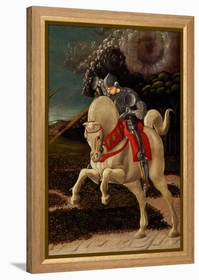 St. George and the Dragon (Detail), C.1470 (Oil on Canvas)-Paolo Uccello-Framed Premier Image Canvas