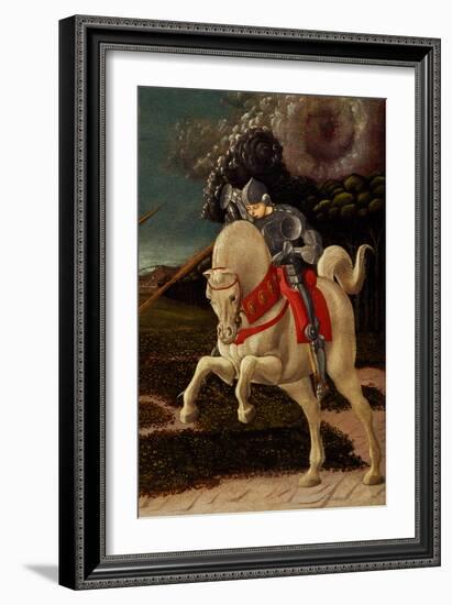 St. George and the Dragon (Detail), C.1470 (Oil on Canvas)-Paolo Uccello-Framed Giclee Print