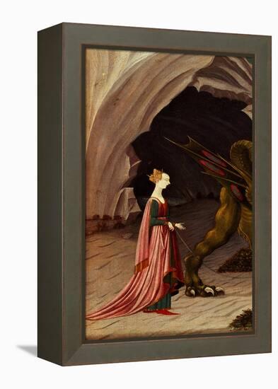 St. George and the Dragon (Detail), C.1470 (Oil on Canvas)-Paolo Uccello-Framed Premier Image Canvas