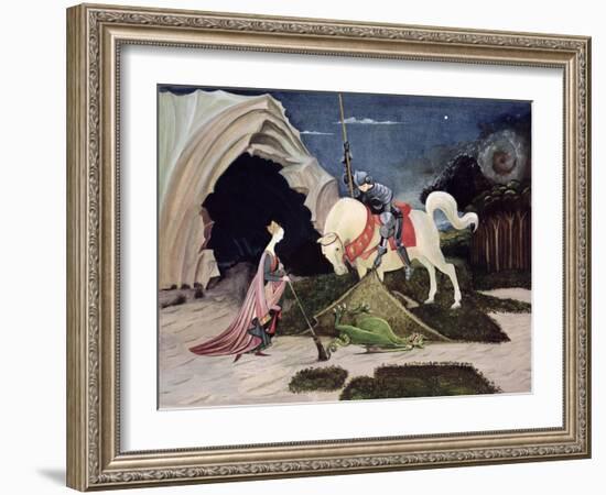 St. George and the Dragon, Five Minutes Later-George Adamson-Framed Giclee Print