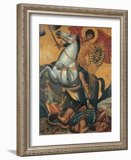 St George and the Dragon-null-Framed Giclee Print