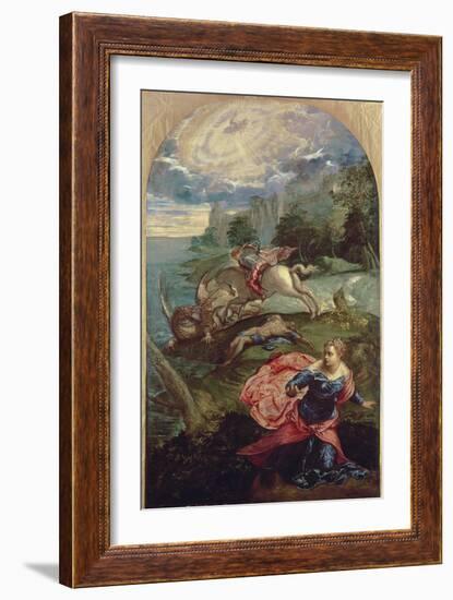 St.George and the Dragon-Jacopo Robusti Tintoretto-Framed Giclee Print