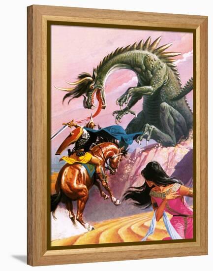 St George and the Dragon-Severino Baraldi-Framed Premier Image Canvas