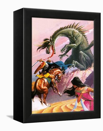 St George and the Dragon-Severino Baraldi-Framed Premier Image Canvas