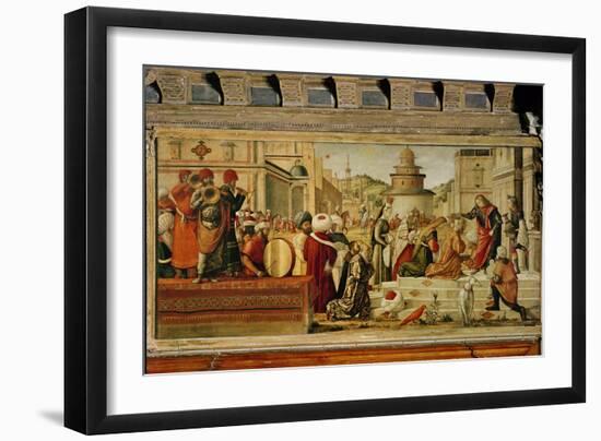 St. George Baptising the Gentile, 1501-07-Vittore Carpaccio-Framed Giclee Print