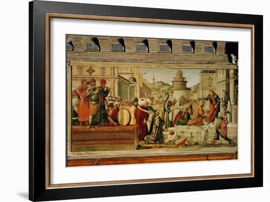 St. George Baptising the Gentile, 1501-07-Vittore Carpaccio-Framed Giclee Print