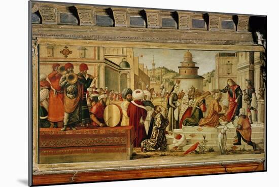 St. George Baptising the Gentile, 1501-07-Vittore Carpaccio-Mounted Giclee Print