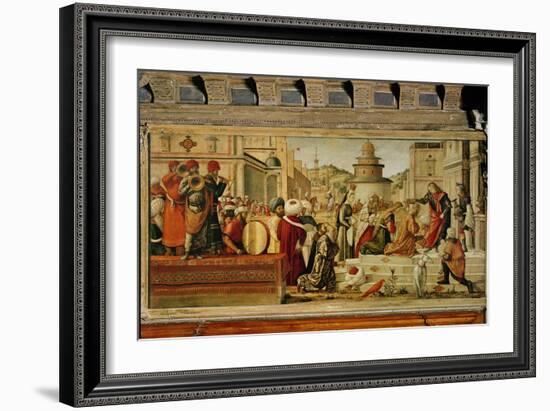 St. George Baptising the Gentile, 1501-07-Vittore Carpaccio-Framed Giclee Print